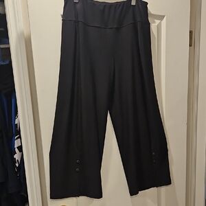 Sympli Black Wide-Leg Pants